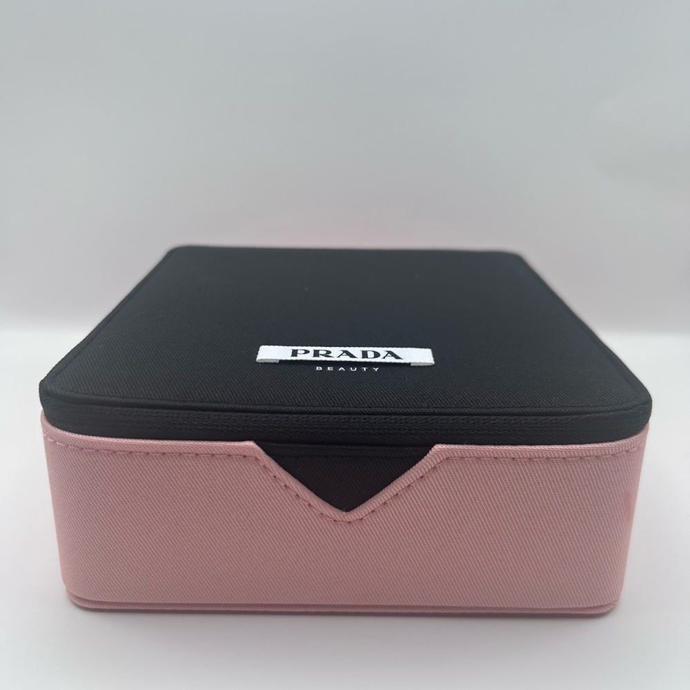 Prada Black and Pink Cosmetic Case